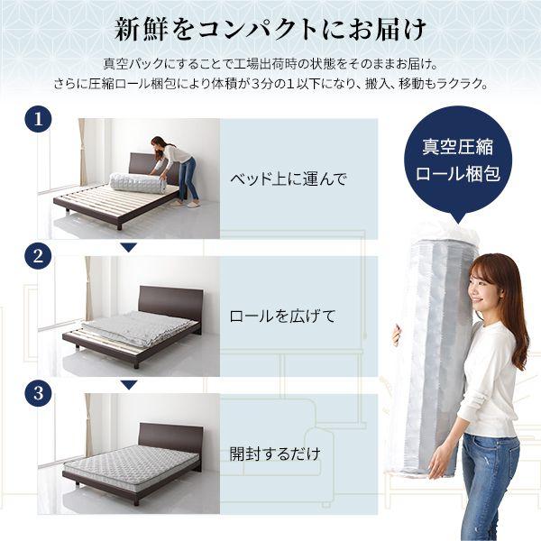 マットレス 三つ折り キング ポケットコイル 通常丈 竹炭 快眠 体圧分散｜furniturehappyhome｜11