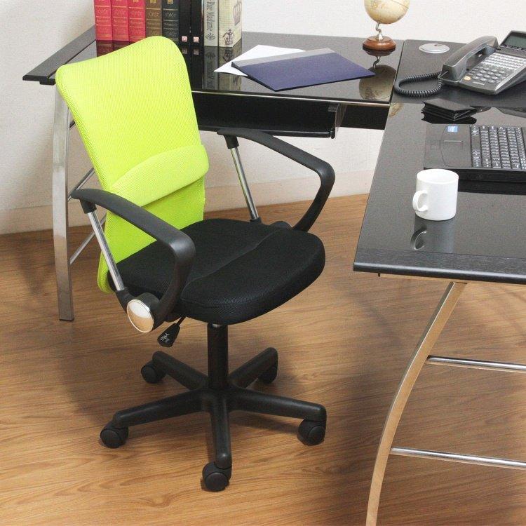 デスクチェア 椅子 おしゃれ メッシュ 肘掛け付き ランバーサポート 腰痛 オフィスチェアー グリーン Dsfj 1人暮らし通販家具 ハッピーライフ 通販 Yahoo ショッピング