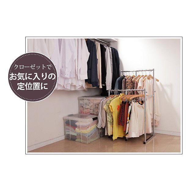 押入れ収納 ハンガーラック 半間用（幅60〜100） 伸縮頑丈ハンガー : 1