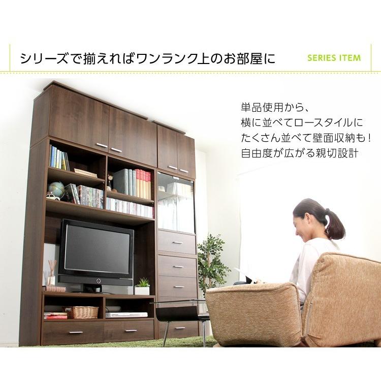 つっぱり式木目調 上置き棚 125cm_17