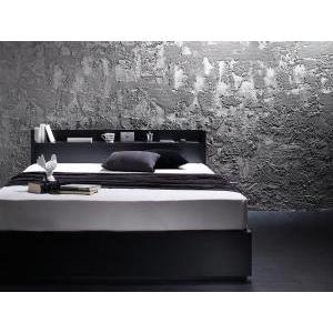 ダブルベッド マットレス付き プレミアムボンネルコイル 収納付きベッド