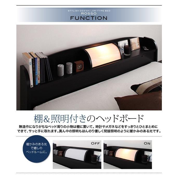 セミダブルベッド マットレス付き ラテックス入り国産ポケットコイル ローベッド｜furniturehappylife｜06