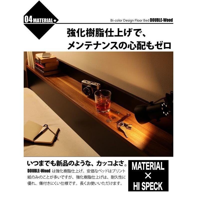 セミダブルベッド ベッドフレームのみ ローベッド｜furniturehappylife｜12