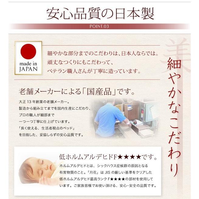 シングルベッド 畳ベッド 縦開き・ベッドガードなし 深さレギュラー 国産タイプ 大容量収納 ガス圧跳ね上げ式ベッド_15