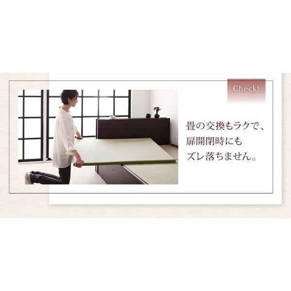 シングルベッド 畳ベッド 縦開き・ベッドガードなし 深さレギュラー 国産タイプ 大容量収納 ガス圧跳ね上げ式ベッド_7