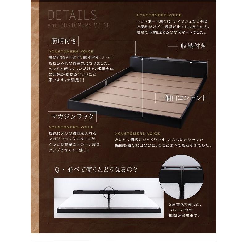 【正規販売店】 ダブルベッド マットレス付き スタンダードポケットコイル ローベッド 【9235212894】(32515円)