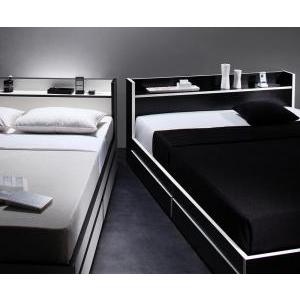 シングルベッド マットレス付き スタンダードポケットコイル 収納付きベッド