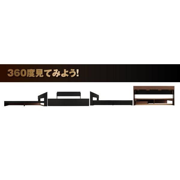 【２点セット】 ダブルベッド マットレス付き 国産カバーポケットコイル 収納付きベッド 【TM1455505093】(51245円)