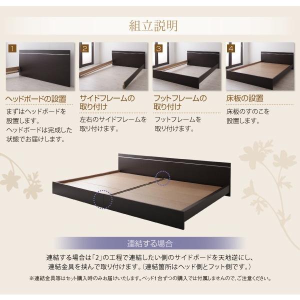 セミダブルベッド 天然ラテックス入り国産ポケットコイルマットレス付き 連結ベッド｜furniturehappylife｜17