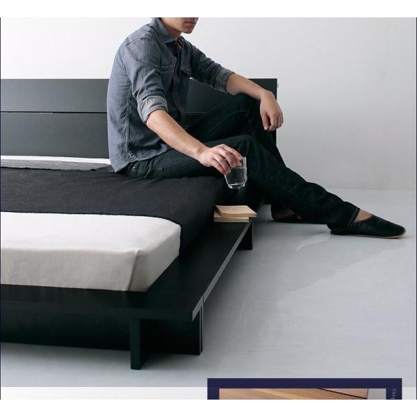 ダブルベッド マットレス付き スタンダードポケットコイル ローベッド ダブルベッド ローベッド