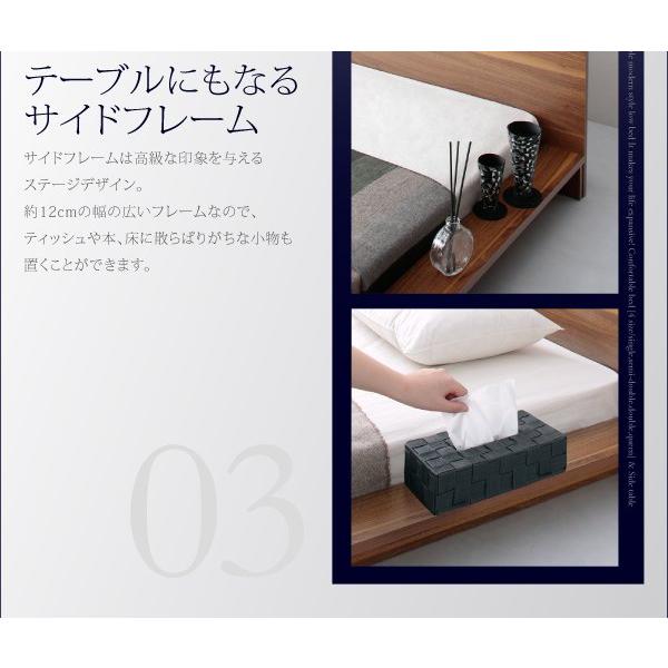 ダブルベッド マットレス付き スタンダードポケットコイル ローベッド ダブルベッド ローベッド