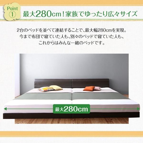 (タイムセール中) ダブルベッド ポケットコイルマットレス付き レザーベッド おしゃれ 連結ベッド