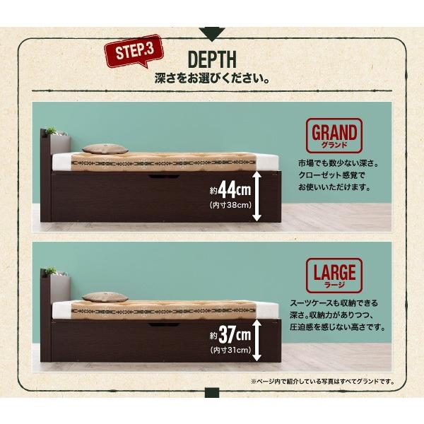 (タイムセール中) 組立設置付 セミダブルベッド マットレス付き 薄型スタンダードボンネルコイル 深さグランド キャンプ用品も収納できる 跳ね上げ式ベッド_17