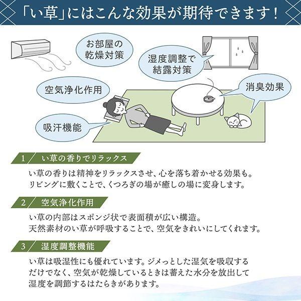 (タイムセール中) い草ラグ 約2畳 176×176cm おしゃれ 斜め格子柄 夏用 ラグマット