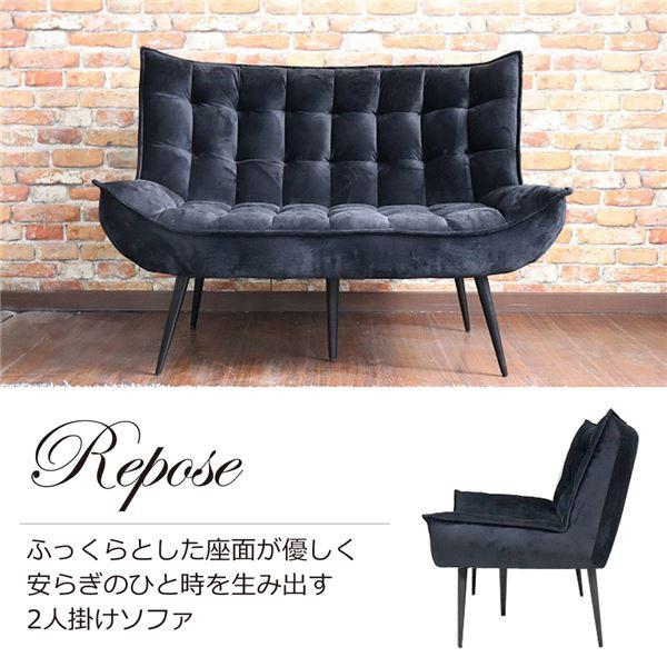 2人掛けソファー おしゃれ 約120cm キルティング加工｜furniturehappylife｜08