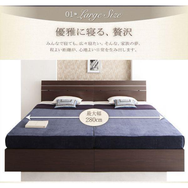 正規販売店 (SALE) キングサイズベッド ワイドK240(SD×2) 国産ボンネルコイルマットレス付き 連結ベッド