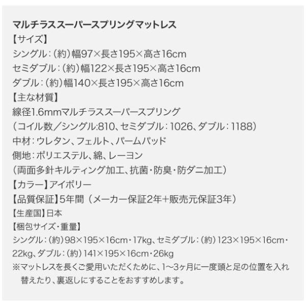 のアイテムを (SALE) 連結ベッド マットレス付き マルチラススーパースプリング ワイドK240(SD×2) 日本製 キングサイズベッド