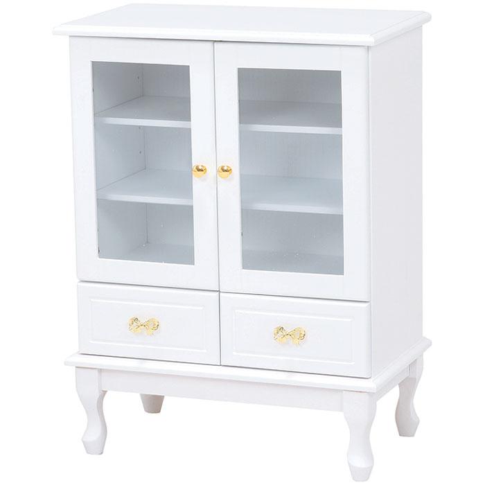 【新品】フェミニン　キャビネット　アンティーク風取っ手　アウトレット 新品】フェミニンキャビネットアンティーク風取っ手アウトレット