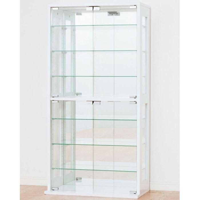 フィギュアケース コレクションケース ホワイト 幅60 高さ120