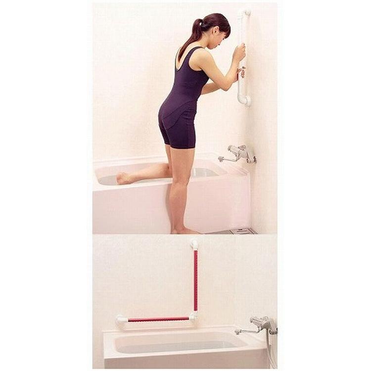 安寿 セーフティーバー L-400×600 / 535-850 ホワイト 1本 ダイエット、健康 介護用品 歩行補助、転倒防止 GM1153126291(11435円)