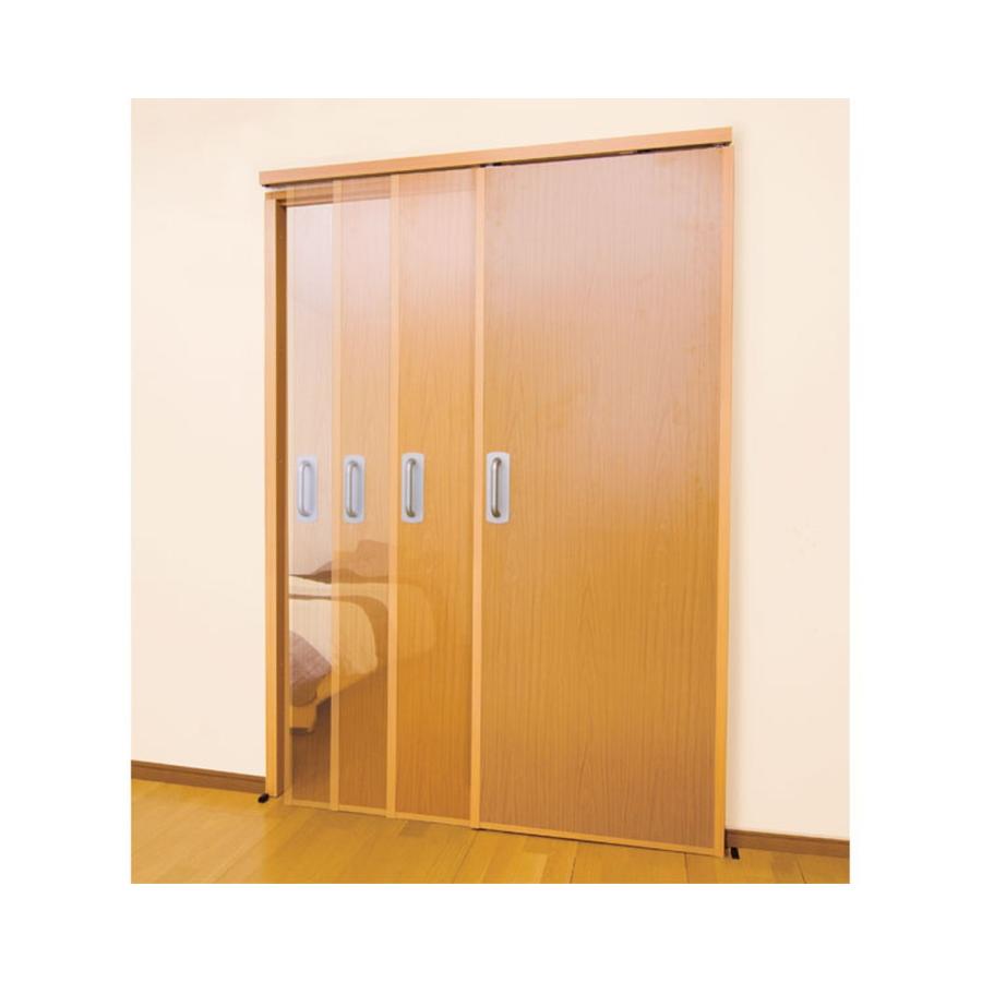 エコ引き戸オートクローズタイプアウトセット錠付 / 013-8490 木目ダーク ESD-02LWD 1(38225円)