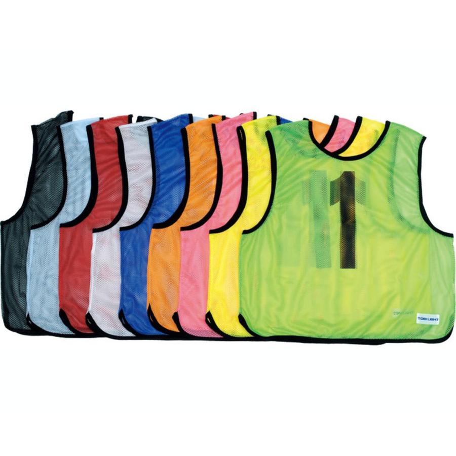 メッシュベストJr No.1-10 10枚組 / B-7693V 蛍光オレンジ 1