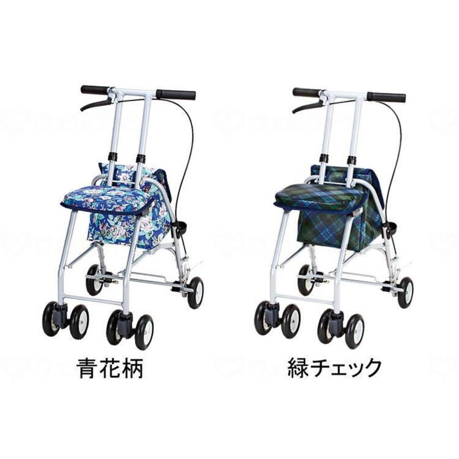 マキテックおでかけウォーク パート ＳＸ−１２ 青花柄 シルバーカー