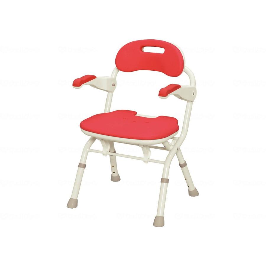 アロン化成折りたたみシャワーベンチ ＦＳフィット レッド