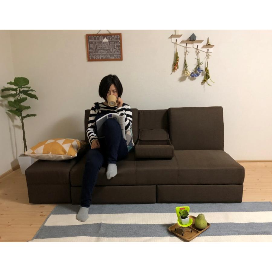 ソファベッド ソファーベッド 収納 3人掛け ソファー 幅178cm 多機能 3