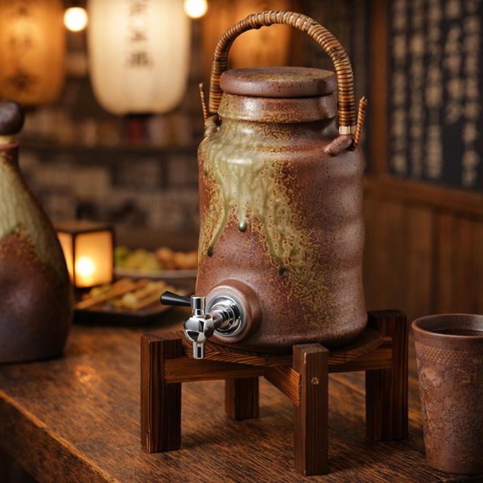 焼酎サーバー 陶器 2.5l 信楽焼 日本製 陶芸 マイナスイオン 効果 お酒