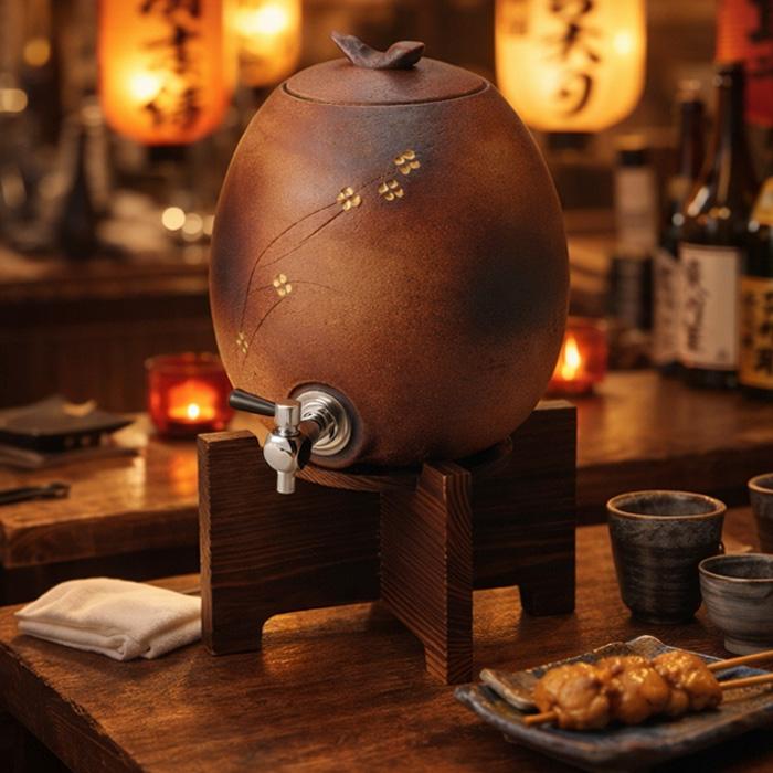 焼酎サーバー 陶器 3.0l 信楽焼 日本製 マイナスイオン 効果 お酒 焼酎