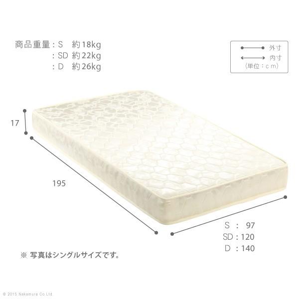 ２年保証！ポケットコイルマットレス 送料無料 セミダブル 高密度 ポケットコイルマットレス セミダブル 2年保証付き マットレス