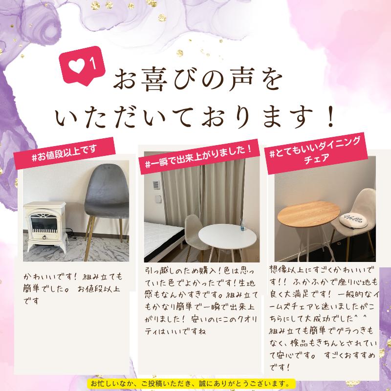 イームズチェア ベロア シェルチェア ダイニングチェア クッション付き