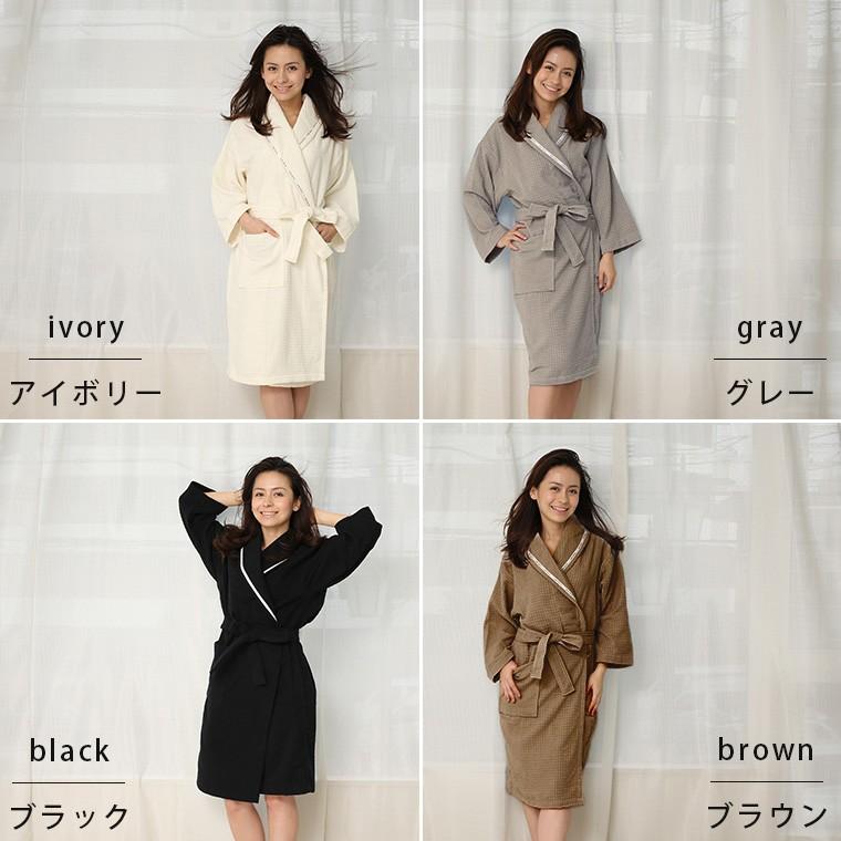 idee Zora バスローブ レディース「イデゾラ」今治タオル ワッフル