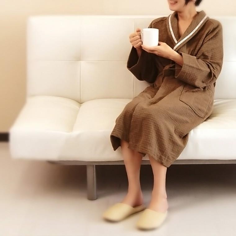 idee Zora バスローブ レディース「イデゾラ」今治タオル ワッフル