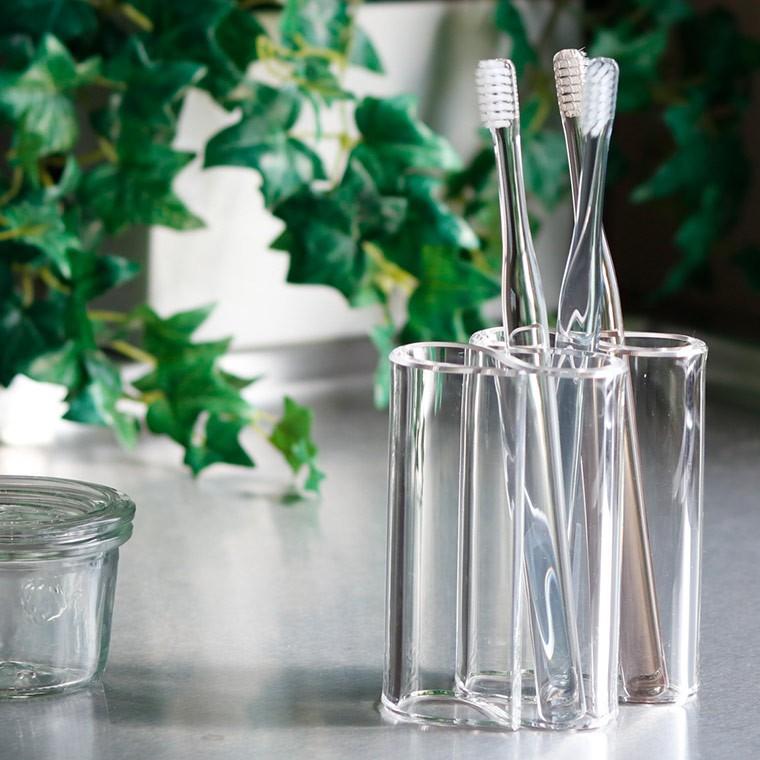 歯ブラシスタンド R アール トゥースブラッシュスタンド4 歯ブラシホルダー おしゃれ クリア 歯ブラシ立て トゥースブラシスタンド ハブラシ置き 1111 お風呂のソムリエshop 通販 Yahoo ショッピング