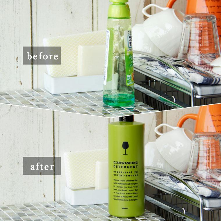 詰め替えボトル「イレモノ」食器洗剤用ディッシュウォッシュボトル