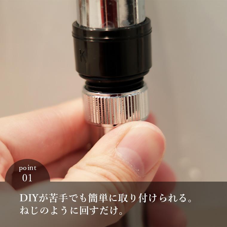 シャワーホース「1.6M」（マットホワイト）【シャワー シャワー部品 水