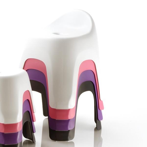 バスチェアー「ハユール」背付き腰かけ（パープル）【バスチェア 風呂