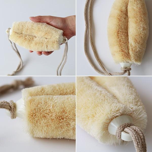 亀の子たわしの「紐付きボディたわし」（とてもやわらか）／健康たわし