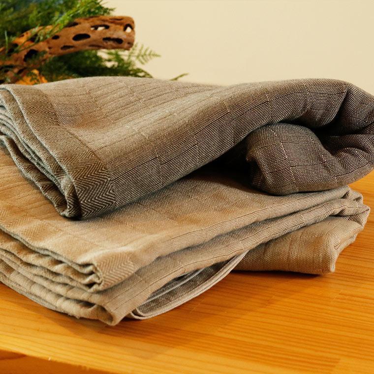 送料無料】「FIBER ART STUDIO」超長綿カシミヤガーゼケット（150