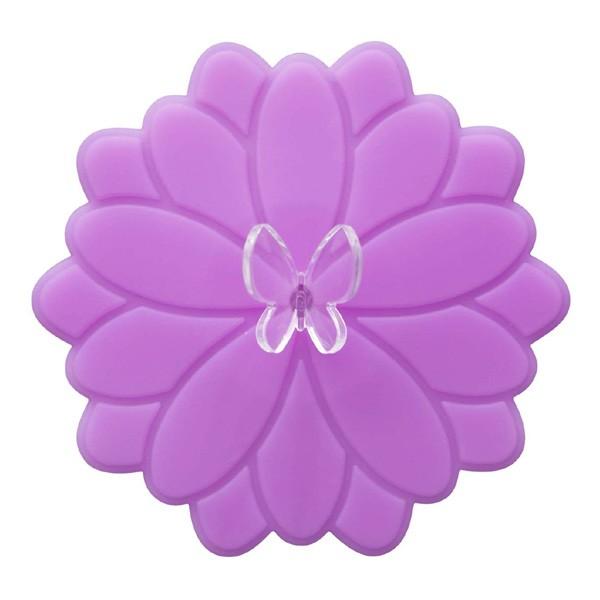 カップカバー フラワー パープル マグカップカバー カップ カバー シリコン コップ フタ ふた 蓋 こぼれない ほこり避け ホコリ除け 1173 お風呂のソムリエshop 通販 Yahoo ショッピング