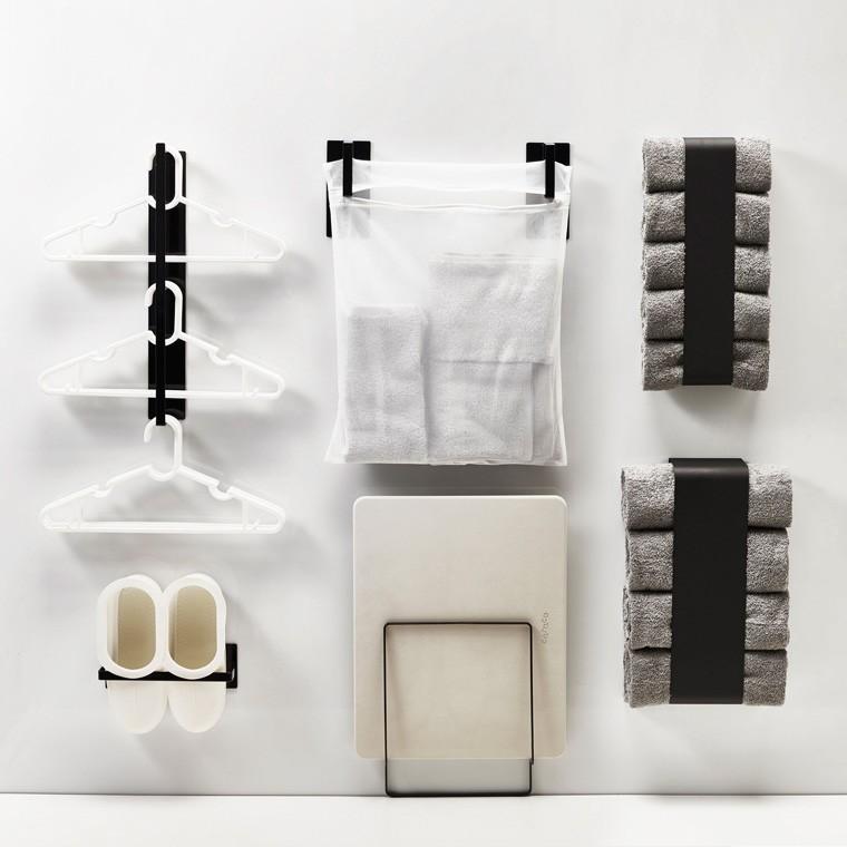 ハンガー収納 タワー マグネット洗濯ハンガー収納ラック ハンガー 収納 ラック バスルーム サニタリールーム 隙間収納 おしゃれ シンプル モノトーン 1173 お風呂のソムリエshop 通販 Yahoo ショッピング