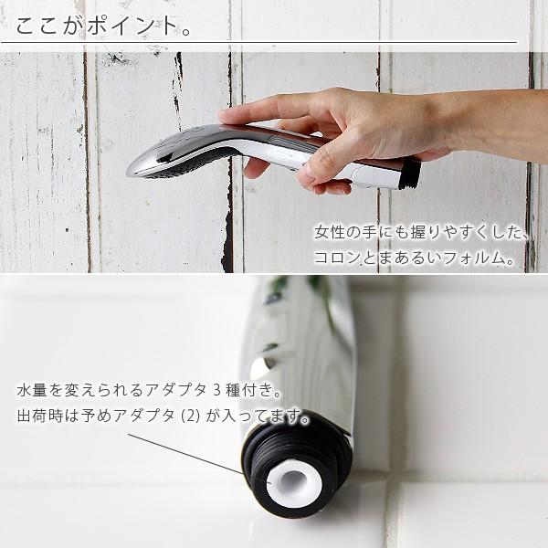 節水シャワーヘッド「アリアミストSchiuma（スキューマ）」（シルバー 