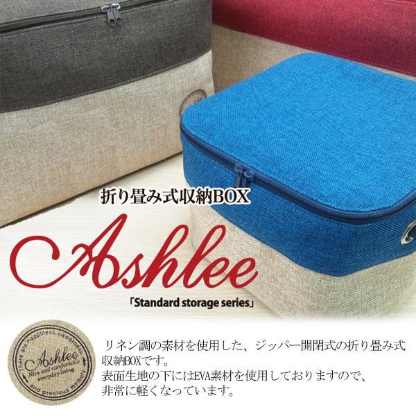 収納BOX「Ashlee(アシュリー)」フタ付き収納ボックス（ラージハイ 