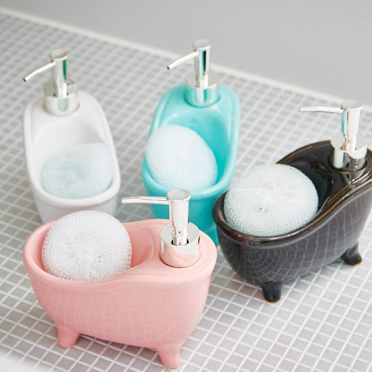 ソープディスペンサー「bathtub（バスタブ）」【詰め替えボトル 洗顔