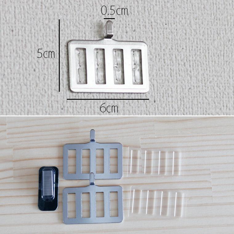 フック「壁美人」フレームハンガー（Sサイズ）【ホチキスで 壁 穴が