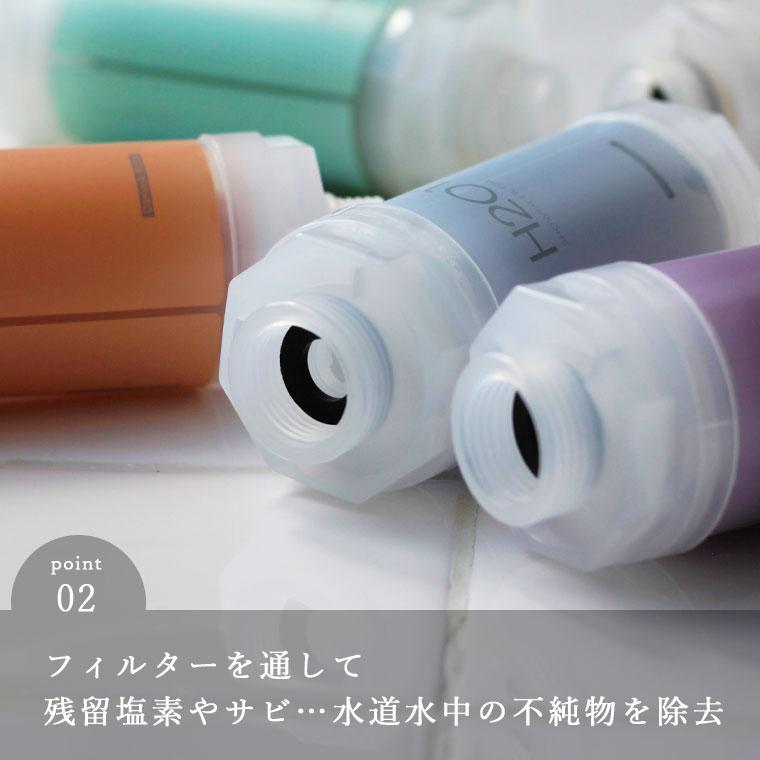韓国発・H201シャワーフィルター【韓国 塩素除去 お風呂 ビタミンC