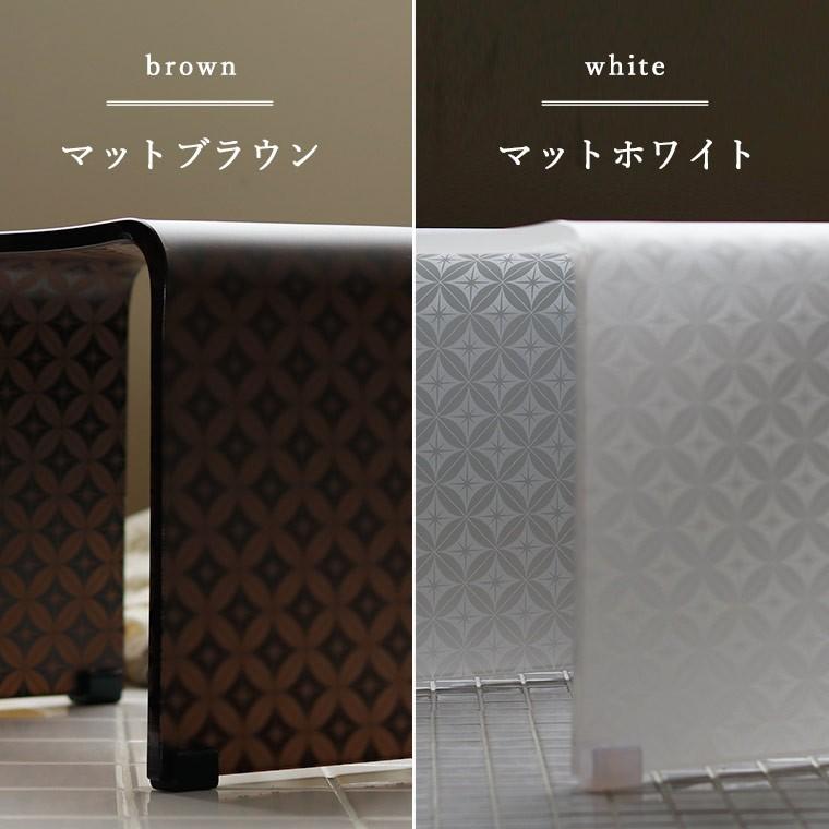 バスチェア アクリル 「SHIPPOU（七宝）マット」風呂イス【バスチェア 単品 バスチェアー BATHLIER バスリエ 風呂椅子 高級感 おしゃれ 和柄】_1