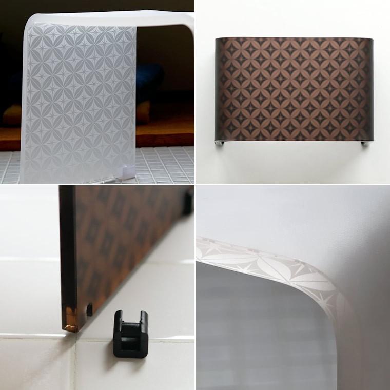 バスチェア アクリル 「SHIPPOU（七宝）マット」風呂イス【バスチェア 単品 バスチェアー BATHLIER バスリエ 風呂椅子 高級感 おしゃれ 和柄】_3